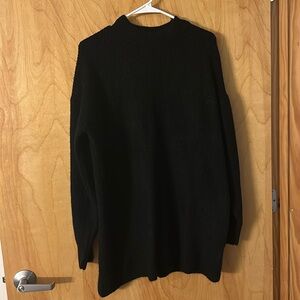 H&M Black Mini Sweater Dress